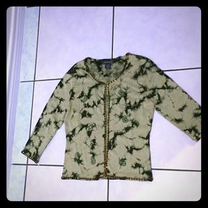 Mendocino cardigan w sequins, size L